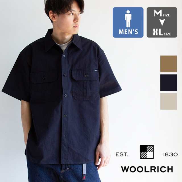 【SALE!!】 「 WOOLRICH ウールリッチ 」 CAVALRY REG.COLL. S/S SHIRT キャバルリー レギュラーカラー ショートスリーブ シャツ WJSI005