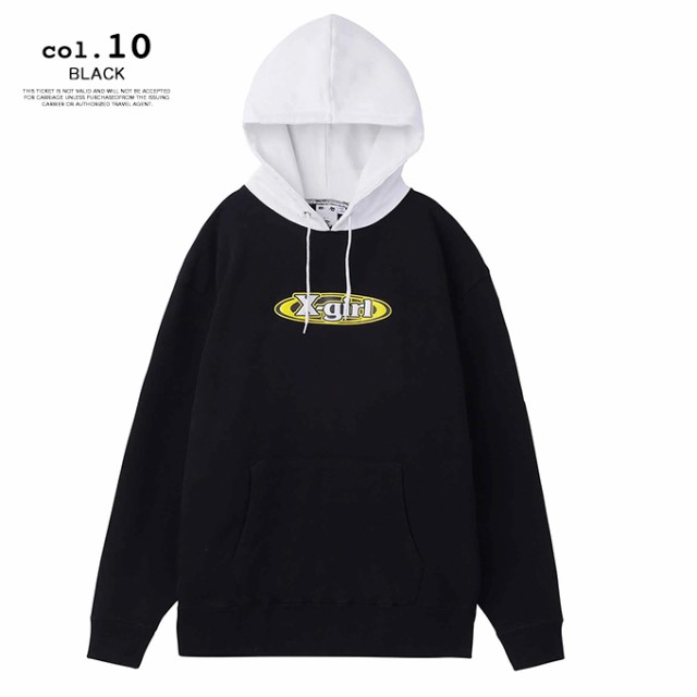 OVAL LOGO CROPPED SWEAT HOODIE | エックスガール(X-GIRL