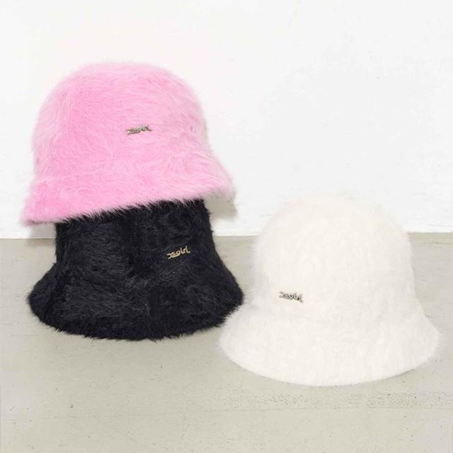 X-girl エックスガール 」 FEATHER YARN HAT X-girl フェザー