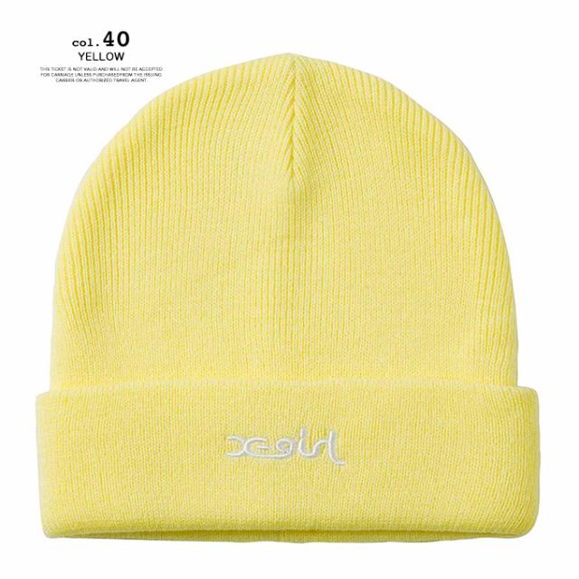 X-girl エックスガール 」 MILLS LOGO EMBROIDERY KNIT CAP X
