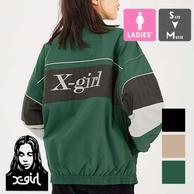 X-girl エックスガール 」 PANELED TRACK JACKET X-girl パネル