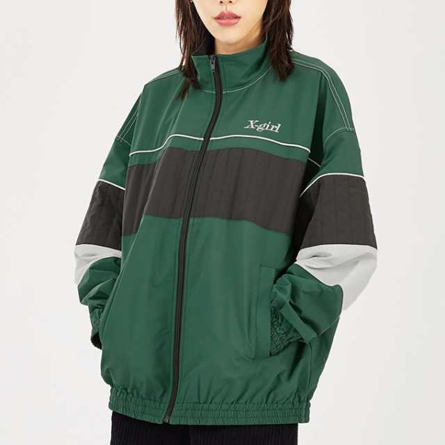 X-girl エックスガール 」 PANELED TRACK JACKET X-girl パネル