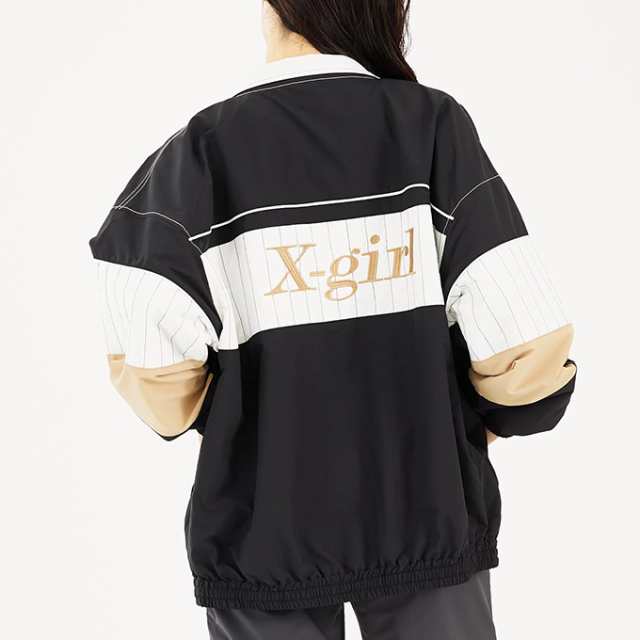 「 X-girl エックスガール 」 PANELED TRACK JACKET X-girl パネル トラック ジャケット 105231021001  / X-girl ジャケット トラックジャ｜au PAY マーケット