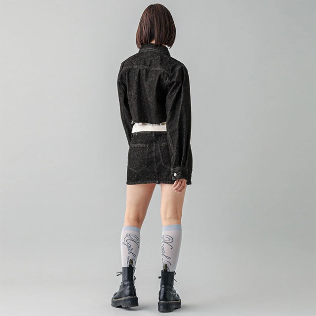 X-girl エックスガール 」 OVERDYED DENIM JACKET X-girl