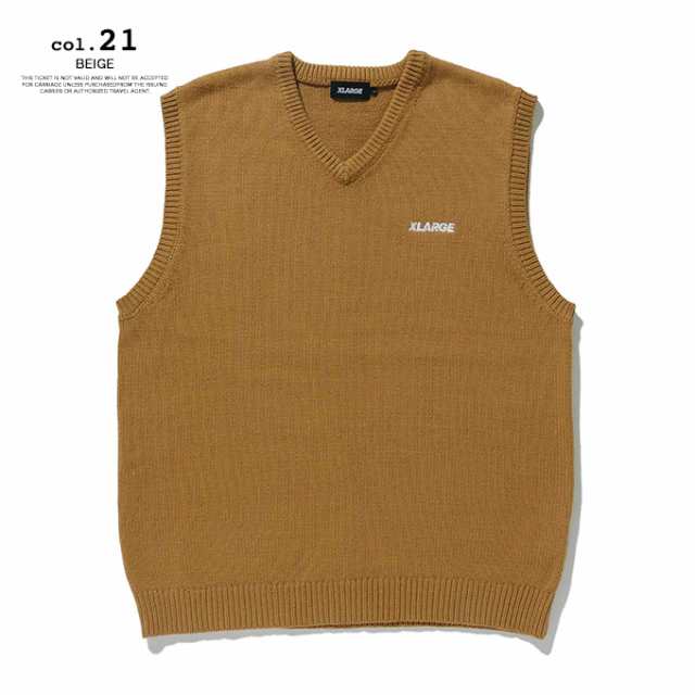 XLARGE エクストララージ 」 STANDARD LOGO KNIT VEST XLARGE