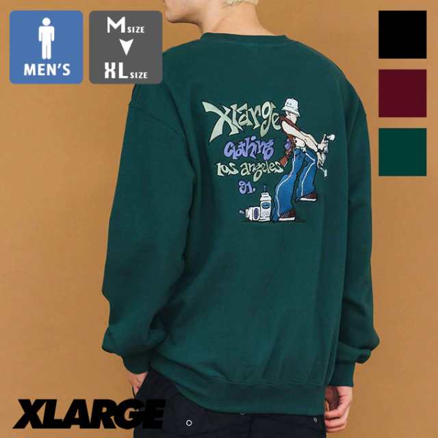 XLARGE エクストララージ 」 XL GRAFFITI CREWNECK SWEAT XLARGE グラフィティ 刺繍 クルーネック スウェット  101231012017 / xlarge スウェット トレーナー グラフィティ 刺繍 グラフィック刺繍 メンズ トップス 裏毛 ストリート  カジュアル 23SPRING ※の通販はau PAY ...