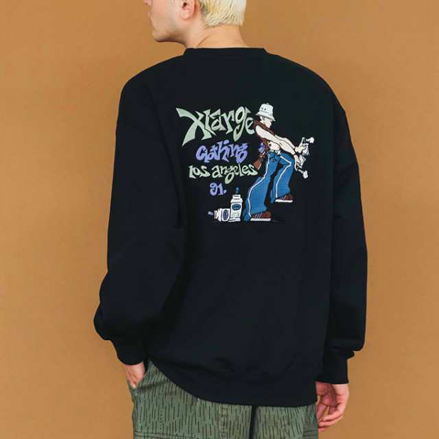 XLARGE エクストララージ 」 XL GRAFFITI CREWNECK SWEAT XLARGE