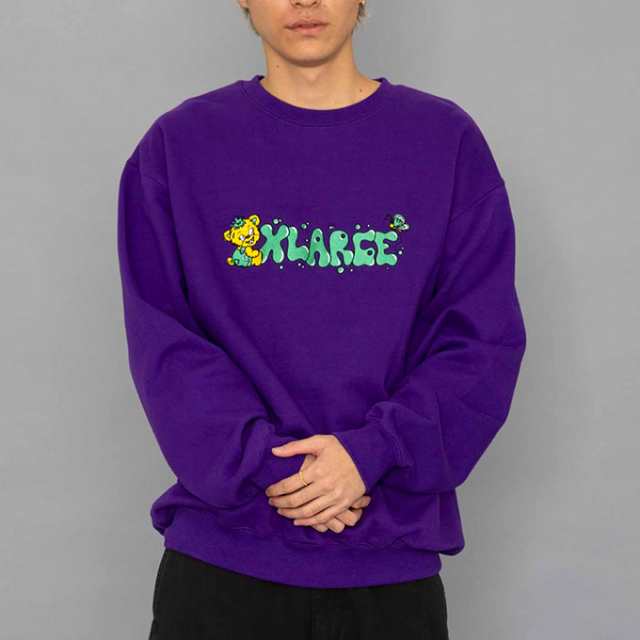 XLARGE エクストララージ 」 MAD BEAR CREWNECK SWEAT XLARGE マッド