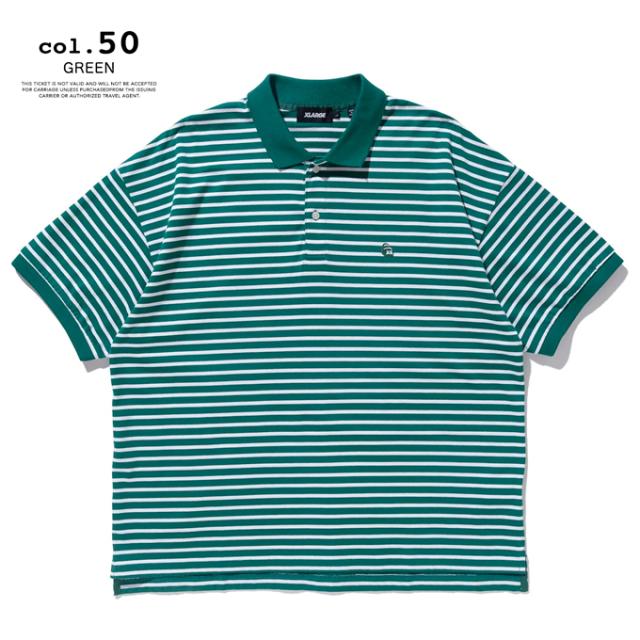 XLARGE エクストララージ 」 EMBROIDERED STRIPED POLO SHIRT XLARGE