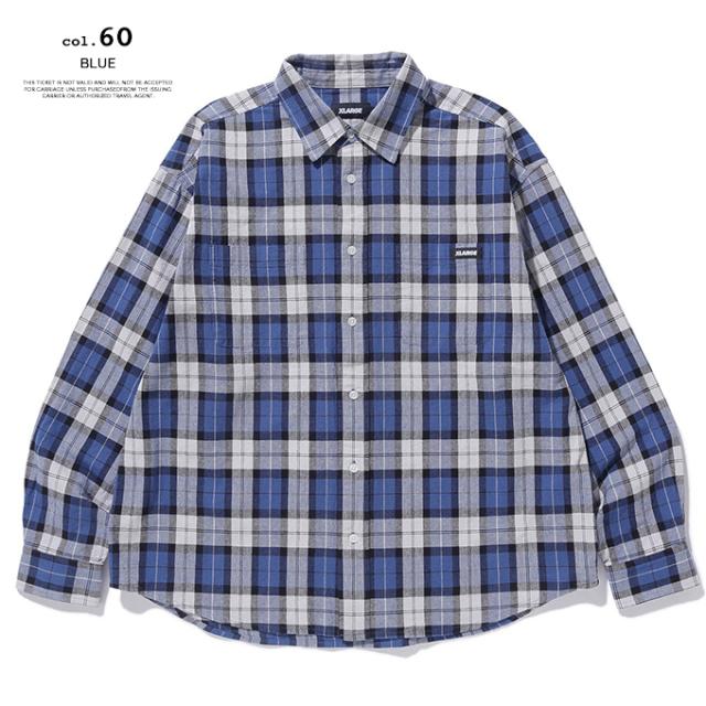 XLARGE エクストララージ 」 PLAID L/S SHIRT XLARGE プレイド