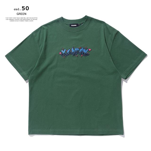 XLARGE エアロゾル ガフィティ 半袖 Tシャツ 送料込 XLARGE エクストララージ 」 AEROSOL GAFFITI S/S TEE
