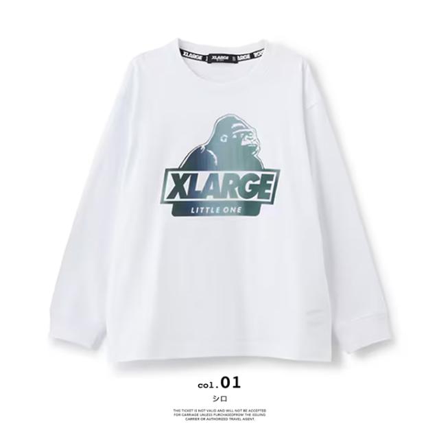 エクストララージキッズ　ロンティー XLARGE KIDS エクストララージ キッズ 」 ホログラム スランテッド OG