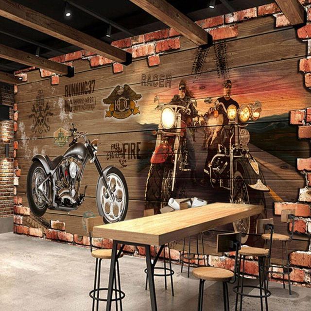 壁紙 3d 1ピース 1 レンガ バイク おしゃれ 装飾 防水 カフェ 店 Diyの通販はau Pay マーケット 吉田里山研究所 Au Pay マーケット店