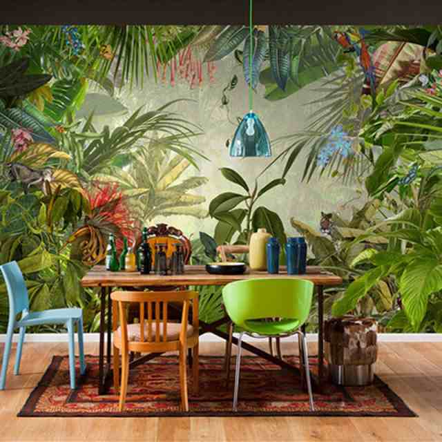3d 壁紙 寝室用 リビング用 1ピース 1平方m 熱帯雨林 絵画デザイン