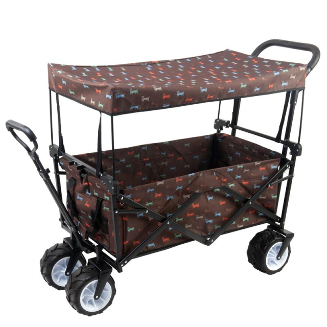 ベビーカー キャリーワゴン キャンプ用 ビーチ用 調整ハンドル付き 取り外し可能フード付き 折り畳み式 子供用ワゴンの通販はau Pay マーケット 吉田里山研究所 Au Pay マーケット店