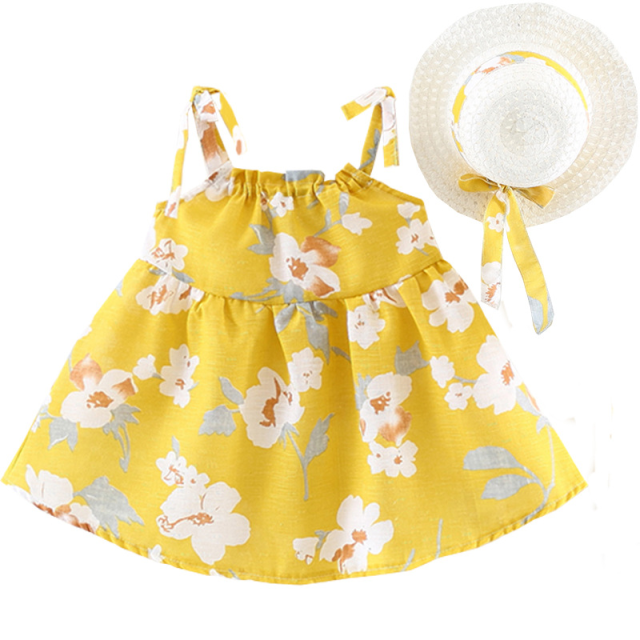 麦わら帽子付き ワンピース 子ども服 ベビー服 幼児服 女の子 赤ちゃん パーティー 結婚式の通販はau Pay マーケット 吉田里山研究所 Au Pay マーケット店