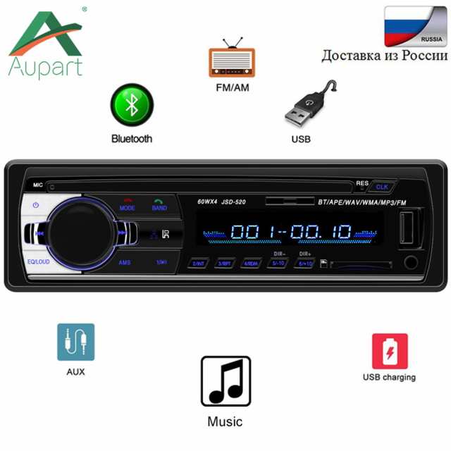 カーオーディオ12v Bluetooth Jsd5 1din Fm Aux入力 Sd Usb Mp3 Mmc Wma プレーヤーの通販はau Pay マーケット 吉田里山研究所 Au Pay マーケット店