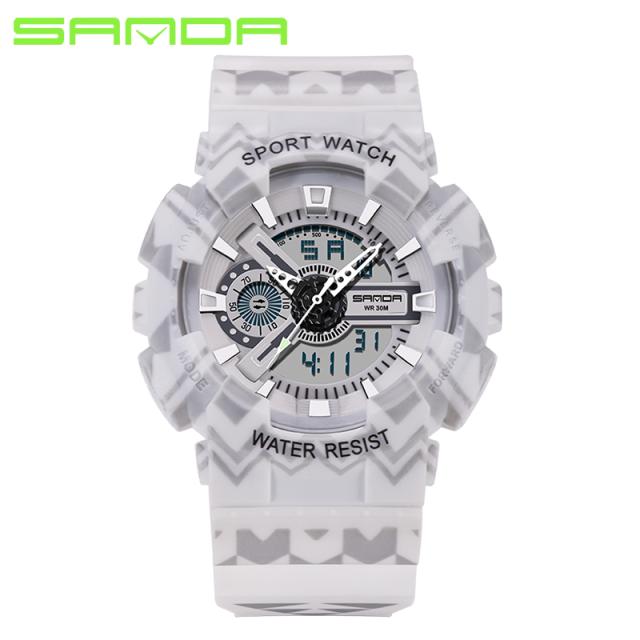 腕時計 レディース 防水 スポーツ カジュアル ウォッチ デジタル アナログ Sanda 999の通販はau Pay マーケット 吉田里山研究所 Au Pay マーケット店
