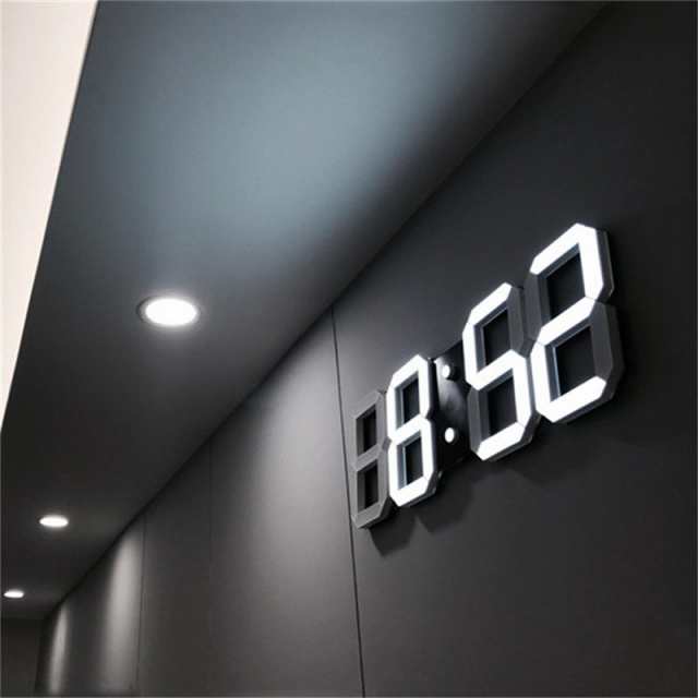 デジタル時計 Led 置時計 掛け時計 壁掛け時計 夜も見える おしゃれの通販はau Pay マーケット 吉田里山研究所 Au Pay マーケット店