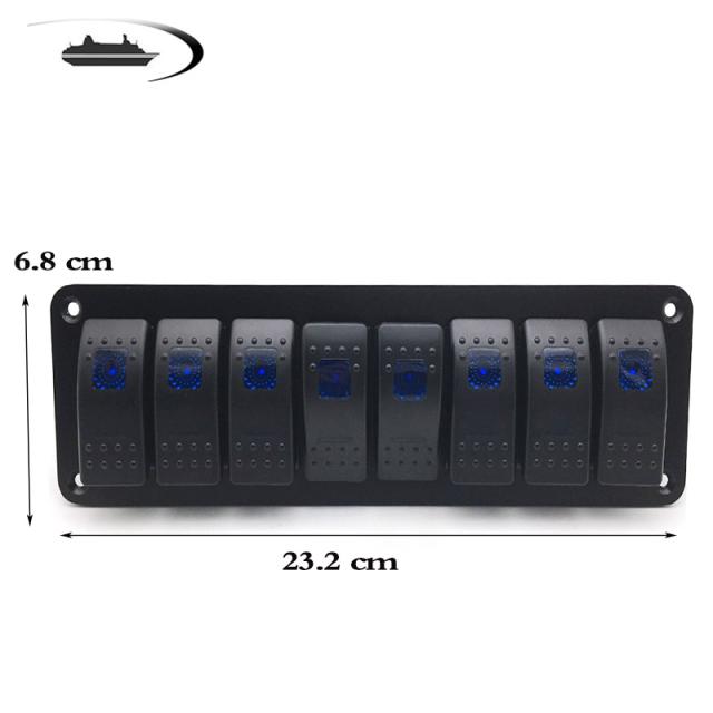 ロッカースイッチパネル 8スイッチ 増設 12v 24v Led 自動車 トラック バスの通販はau Pay マーケット 吉田里山研究所 Au Pay マーケット店