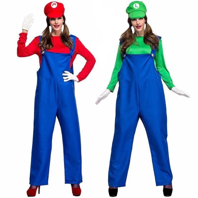 コスプレ スーパーマリオ Mario風 ルイージ 風 コスチューム 衣装 ハロウィン スーパー マリオ 大人 Halloween 女性用 学園祭 文化祭 仮の通販はau Pay マーケット 日尾商店