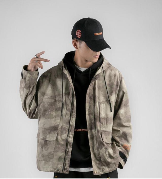 迷彩柄 メンズジャケット ゆったり アウター ショート丈 男性用 ジャケット カジュアル 通勤 通学 体型カバー 秋冬新品 フード付きの通販はau Pay マーケット 日尾商店