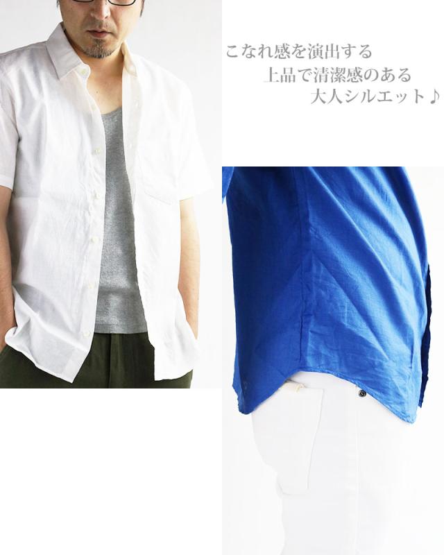 美品スピック＆スパン　ハードマンズリネンシャツ　ネイビー　麻100%　羽織 美品スピック＆スパン ハードマンズリネンシャツ ネイビー 麻100