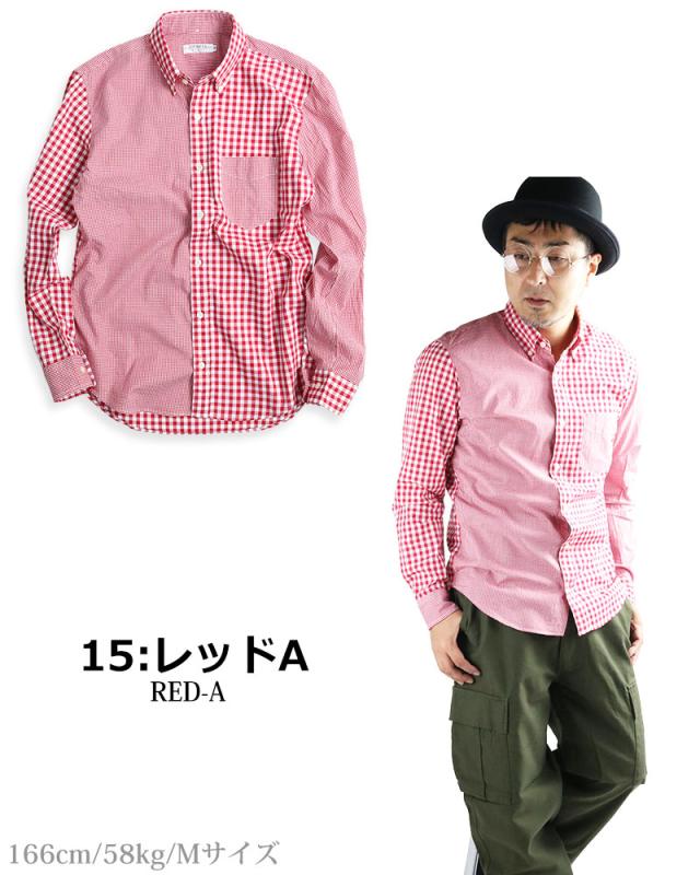 APPLEBUM チェック柄 ボタンダウンシャツ アップルバム シャツ APPLEBUM OMBRE CHECK L/S ALOHA SHIRT