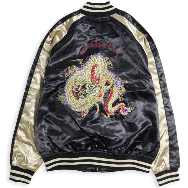 スカジャン メンズ 和柄 ドラゴン 龍 イーグル 鷲 MA-1 ジャケット SOUVENIR JACKET ワイン エンジ 黒 緑