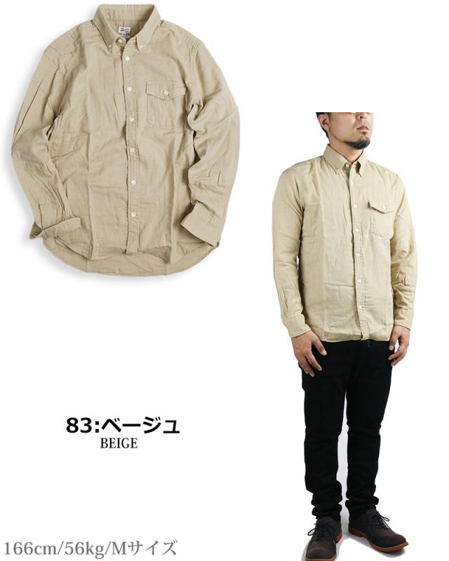 日本製 長袖シャツ ダブルガーゼ シャツ メンズ 長袖 国産 綿100% ボタンダウンシャツ カジュアル メンズファッション 春用 春服_13