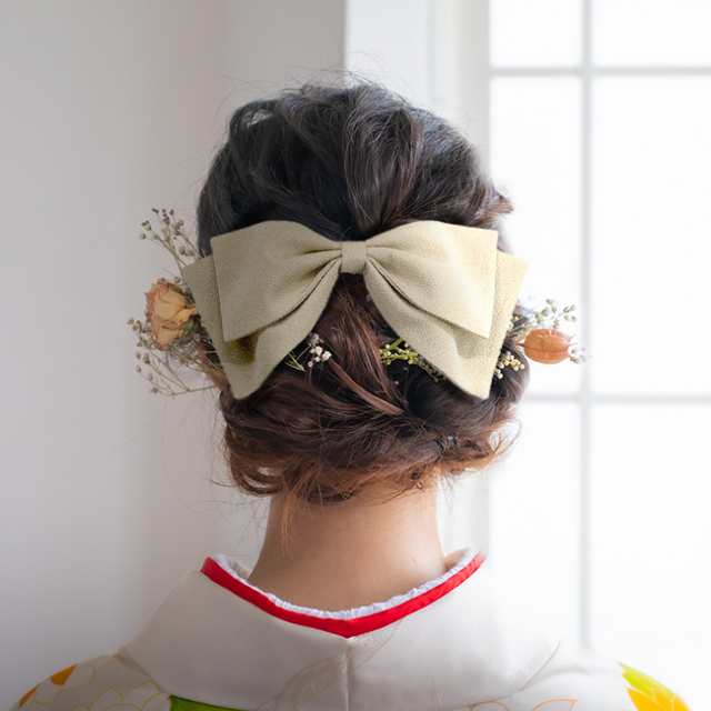 袴 髪飾り リボン 羽が曲げられる 成人式 卒業式 結婚式 レトロ
