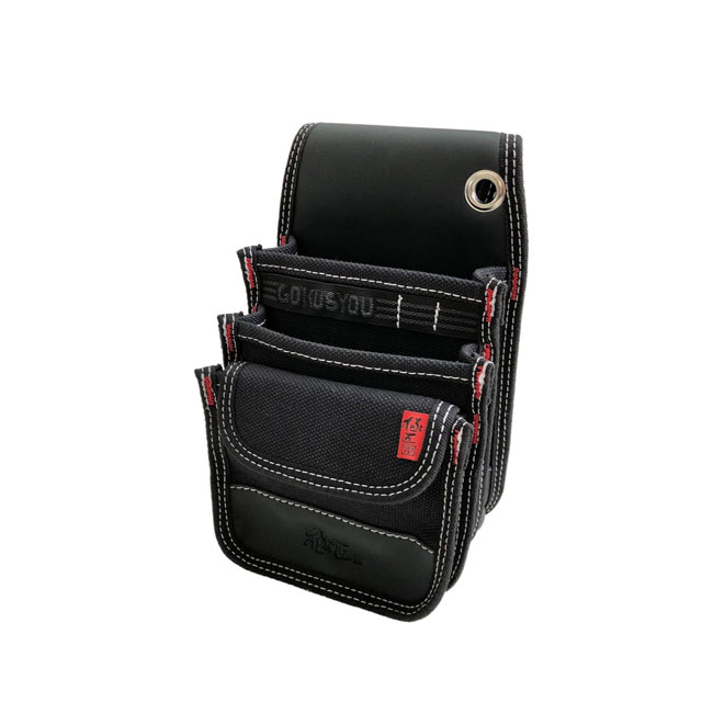 送料無料 Gkn 12 黒帆布 小型腰袋3段 フタ付 工具袋 おしゃれ 腰袋 工具入れ 収納 大工 ベルト 土木 黒 ブラック 帆布 腰 道具袋 工具差の通販はau Pay マーケット B Bセレクト