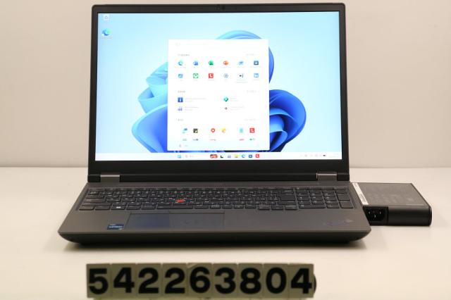 Lenovo ThinkPad P16 Gen1 Core i7 12850HX 2.1GHz/32GB/1024GB(SSD)/16W/WQUXGA(3840x2400)/Win11/NVIDIA RTXA5500(16GB) 【中古】