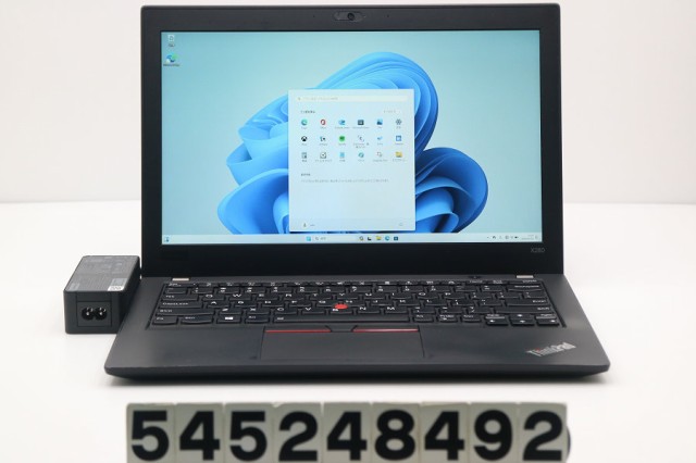 Lenovo ThinkPad X280 Core i5 8350U 1.7GHz/8GB/256GB(SSD)/12.5W/FHD(1920x1080)/LTE/Win11 【中古】