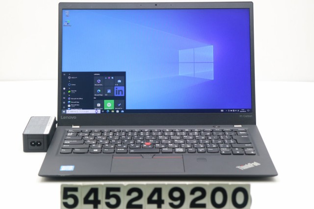 Lenovo ThinkPad X1 Carbon 5th Gen Core i5 7200U 2.5GHz/8GB/128GB(SSD)/14W/FHD(1920x1080)/Win10 【中古】