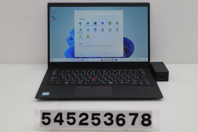 Lenovo ThinkPad X1 Carbon 6th Gen Core i5 8250U 1.6GHz/8GB/256GB(SSD)/14W/FHD(1920x1080)/Win11 【中古】