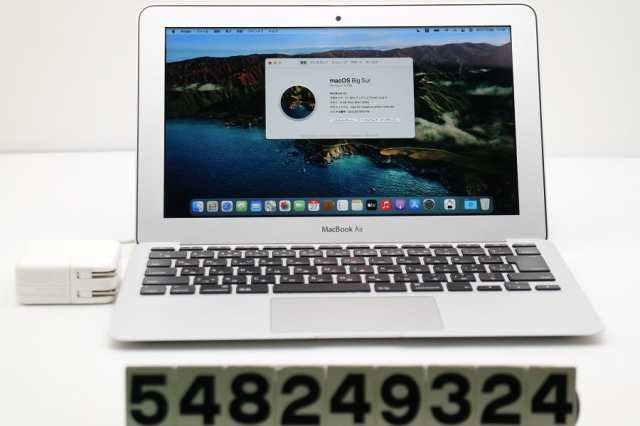 Apple MacBook Air A1465 Mid 2013 Core i7 4650U 1.7GHz/8GB/256GB(SSD)/11.6W/FWXGA(1366x768)/macOS Big Sur 【中古】