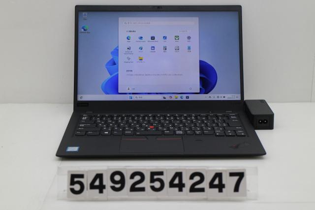 Lenovo ThinkPad X1 Carbon 6th Gen Core i5 8250U 1.6GHz/8GB/256GB(SSD)/14W/FHD(1920x1080)/Win11 【中古】