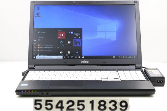 富士通 LIFEBOOK A576/TX Core i5 6360U 2GHz/8GB/500GB/Multi/15.6W/FWXGA(1366x768)/Win10 【中古】