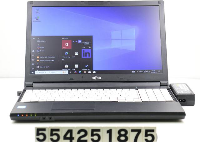 富士通 LIFEBOOK A576/PX Core i3 6100U 2.3GHz/4GB/500GB/Multi/15.6W/FWXGA(1366x768)/Win10 【中古】 中古ノートパソコン