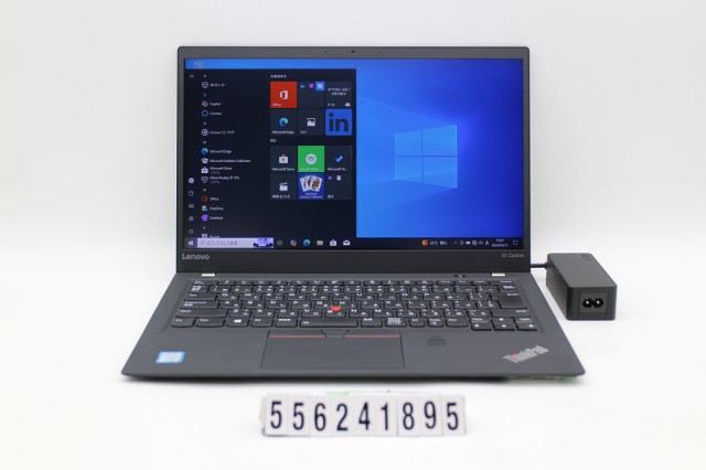 Lenovo ThinkPad X1 Carbon 5th Gen Core i7 7500U  2.7GHz/8GB/256GB(SSD)/14W/FHD(1920x1080)/Win10 【中古】 - 中古モバイルパソコン