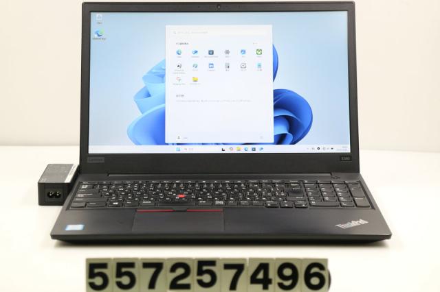 Lenovo ThinkPad E580 Core i3 8130U 2.2GHz/8GB/256GB(SSD)/15.6W/FHD(1920x1080)/Win11 【中古】