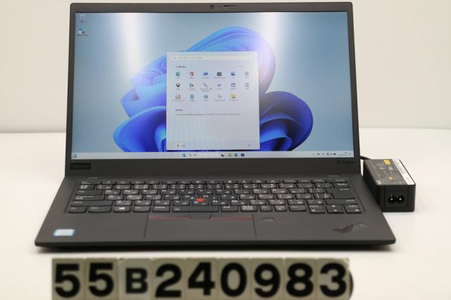 Lenovo ThinkPad X1 Carbon 7th Gen Core i5 8250U 1.6GHz/8GB/256GB(SSD)/14W/FHD(1920x1080)/Win11 【中古】の通販は