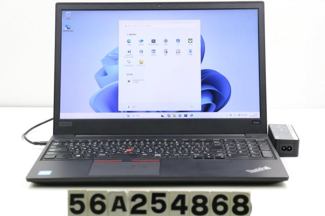 Lenovo ThinkPad E580 Core i5 8250U 1.6GHz/8GB/256GB(SSD)/15.6W/FHD(1920x1080)/Win11 【中古】