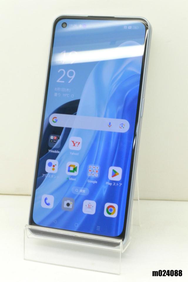 白ロム Y!mobile SIMフリー OPPO Reno7 A 128GB Android12 ドリームブルー A201OP 初期化済【中古】