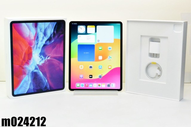 白ロム SIMフリー au SIM解 Apple iPad Pro 12.9inch(第4世代) Wi-Fi+Cellular 128GB OS17.5.1 シルバー MY3D2J/A 初期化済【中古】