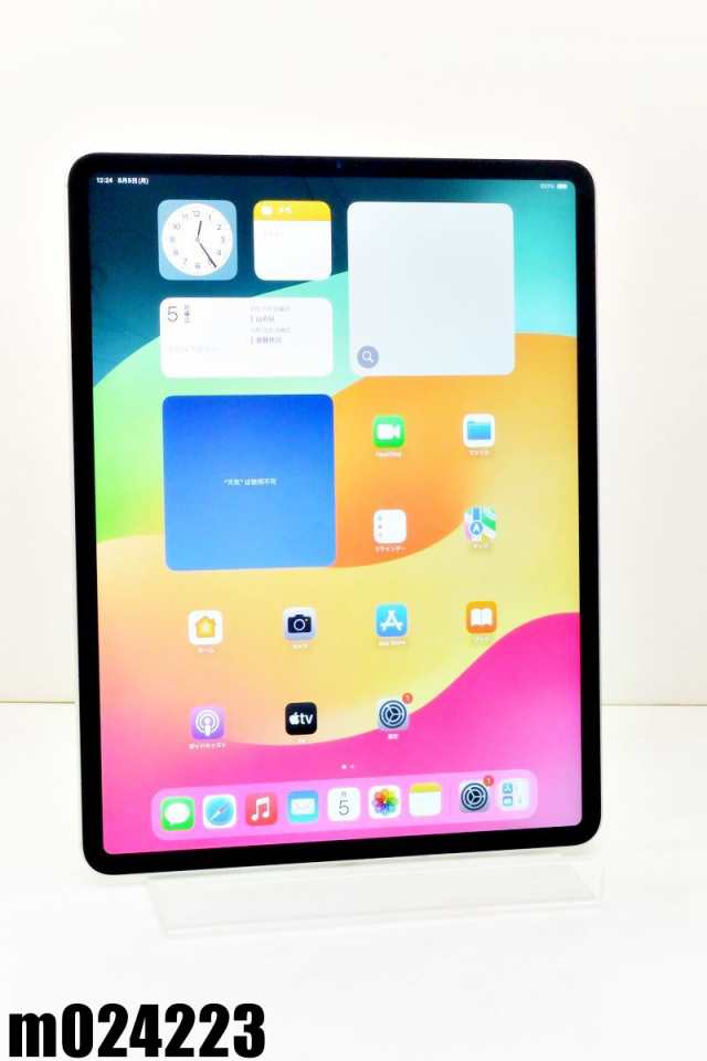 白ロム SIMフリー au SIM解 Apple iPad Pro 12.9inch(第4世代) Wi-Fi+Cellular 128GB OS17.5.1 シルバー MY3D2J/A 初期化済【中古】