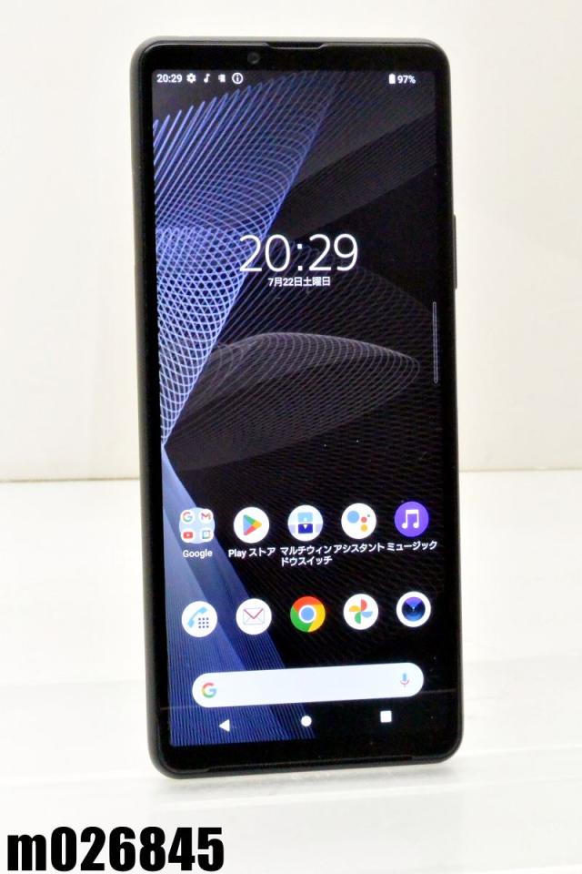 白ロム docomo SIMロック解除済 SONY Xperia 10 III 128GB Android13 ブラック SO-52B 初期化済【中古】
