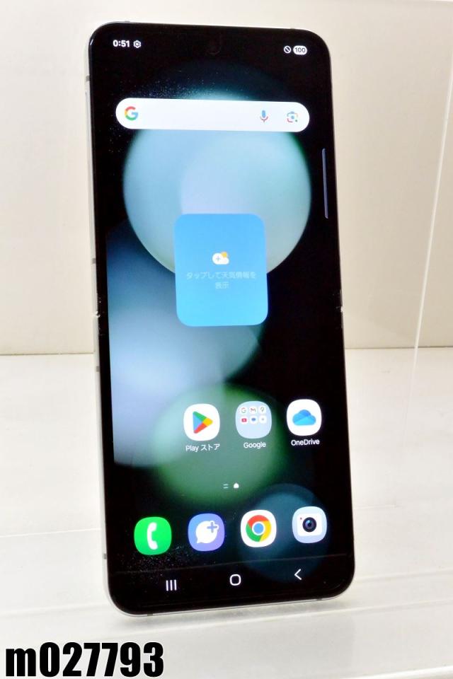 白ロム au SIMフリー SAMSUNG Galaxy Z Flip5 256GB Android15 ミント