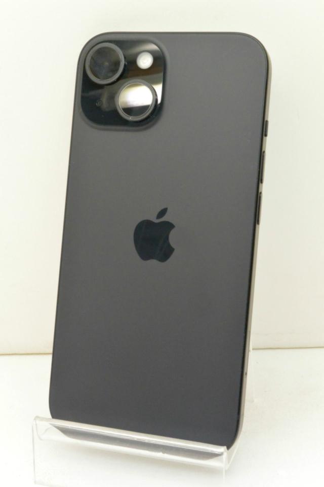 白ロム au SIMフリー Apple iPhone15 128GB iOS26.01 Black MTMH3J/A